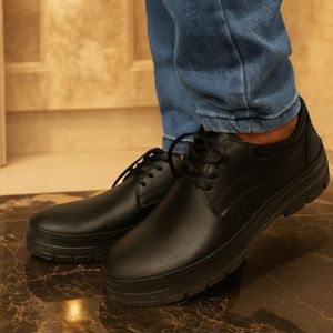 قیمت ارزان کفش مردانه مدل سبلان رنگ مشکی