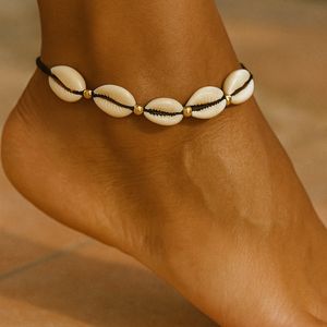 پابند زنانه زنجیری صدفی کد 3333009