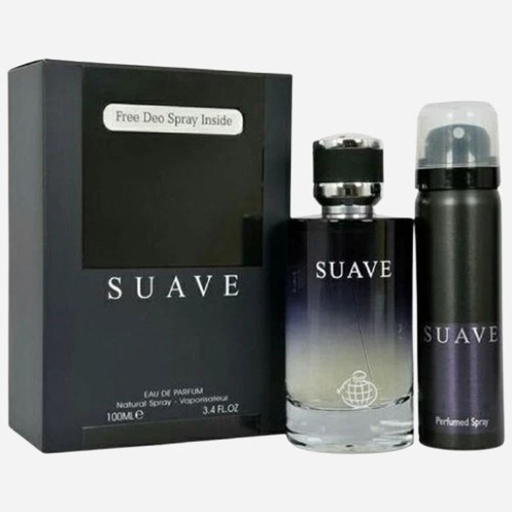 قیمت ارزان ادکلن ساواچ همراه با اسپری فرگرانس 100 میل (SUAVE FRAGRANCE)