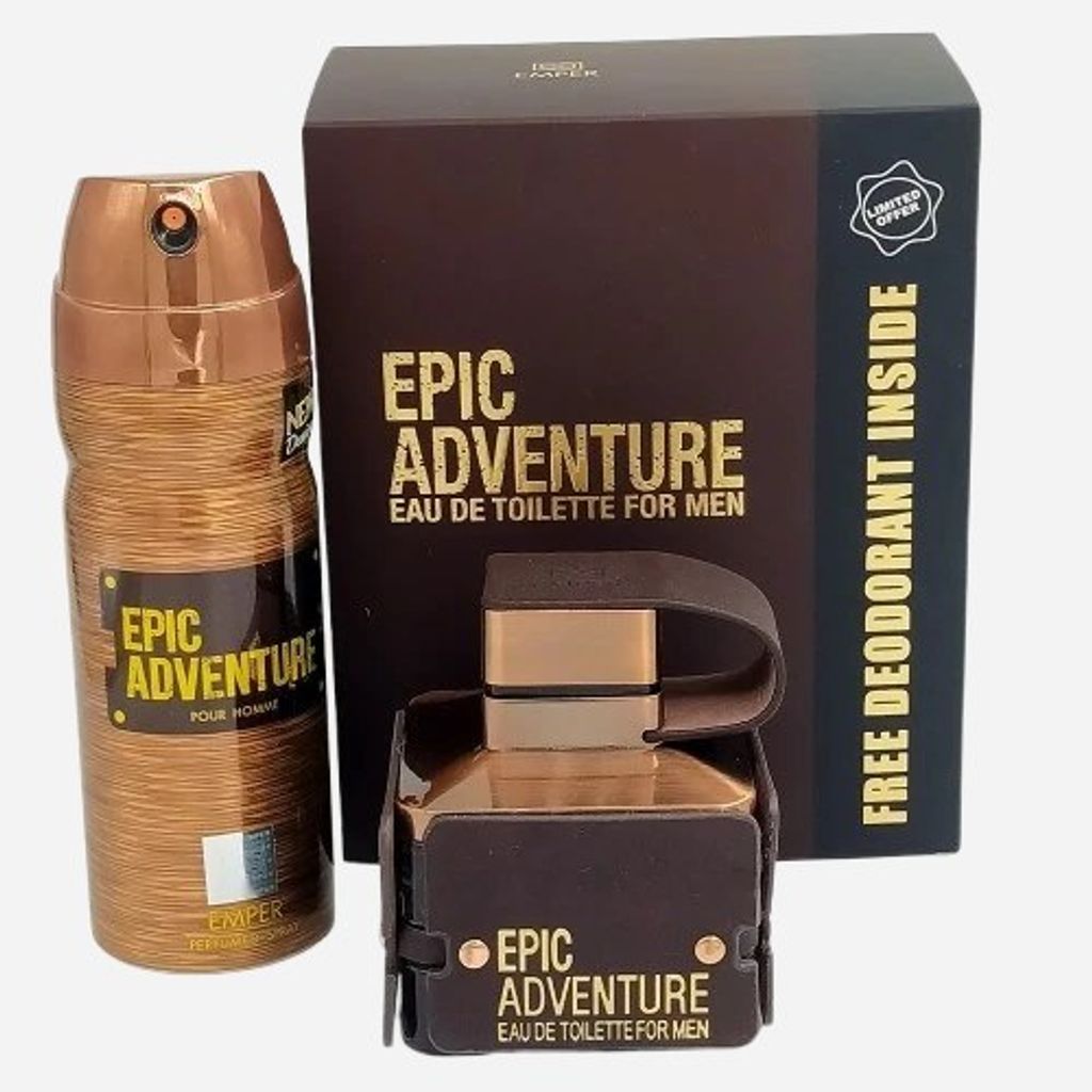 مشخصات  ادکلن اپیک ادونچر همراه با اسپر اصل مردانه 100 میل (EPIC ADVENTURE)