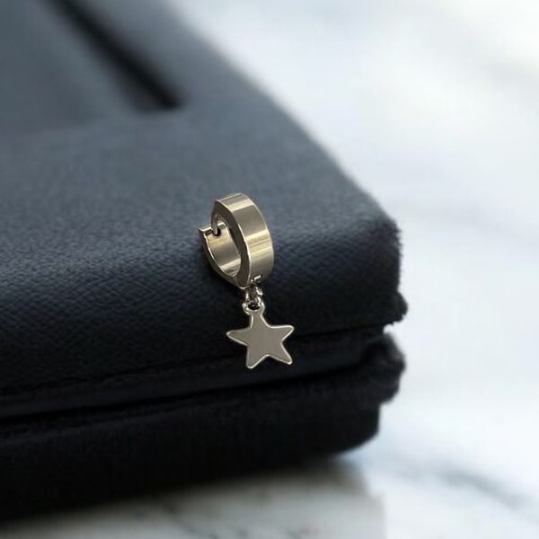 پیرسینگ گوشواره ای زنانه طرح ستاره تو پر کد 3334002