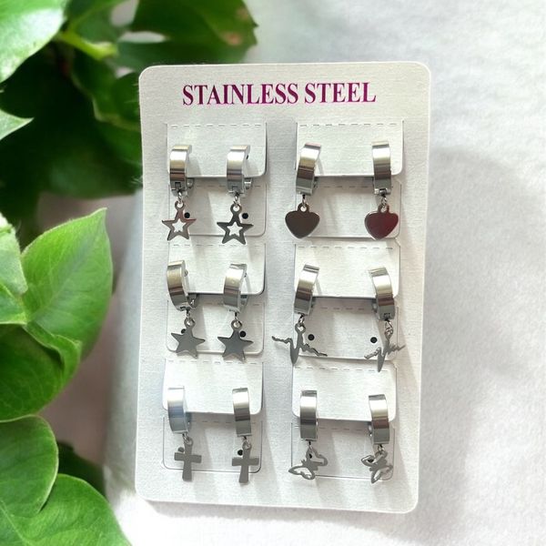 پیرسینگ گوشواره ای زنانه طرح ستاره تو پر کد 3334002