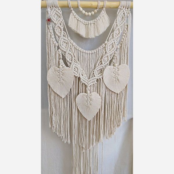 دیوارکوب آویز مکرومه بافی مدل دلانا