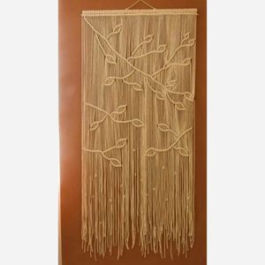 پرده مکرومه بافی مدل جوانه پیچک