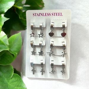 خرید اینترنتی پیرسینگ گوشواره ای زنانه طرح ضربان کد 3334005