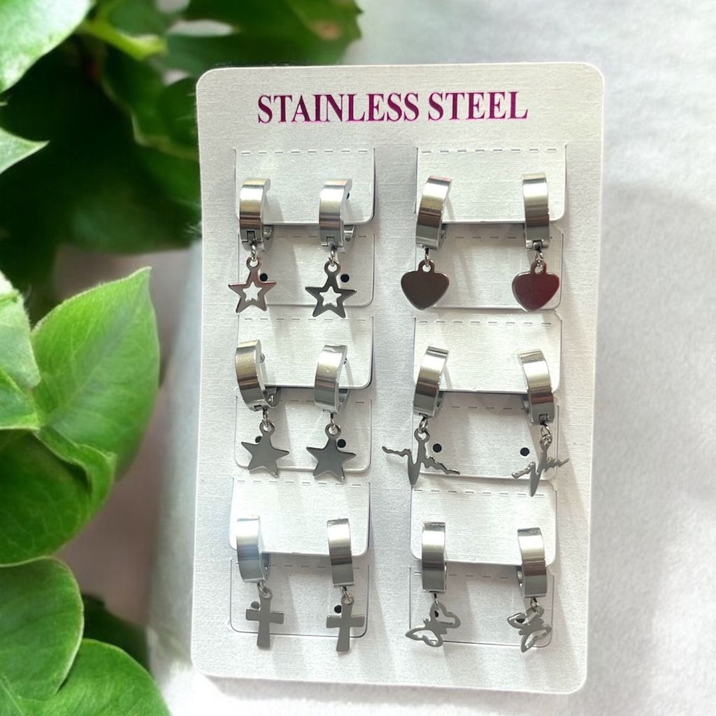 خرید اینترنتی پیرسینگ گوشواره ای زنانه طرح قلب کد 3334006