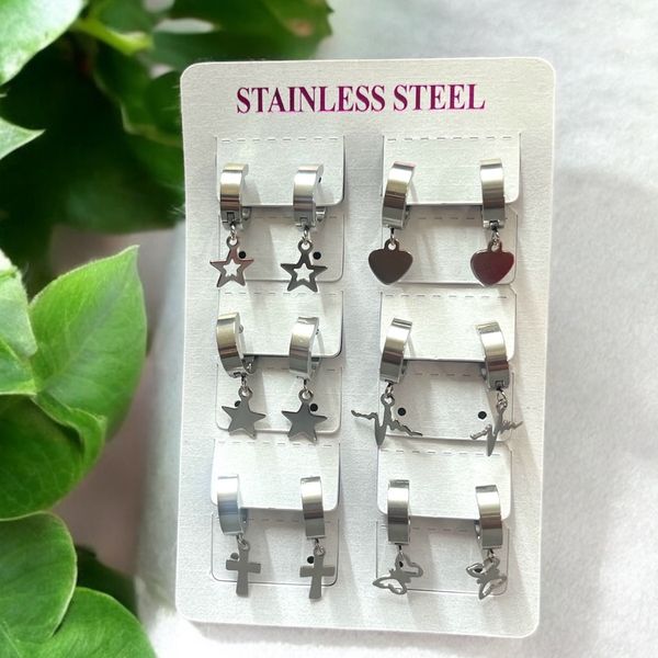 پیرسینگ گوشواره ای زنانه طرح قلب کد 3334006