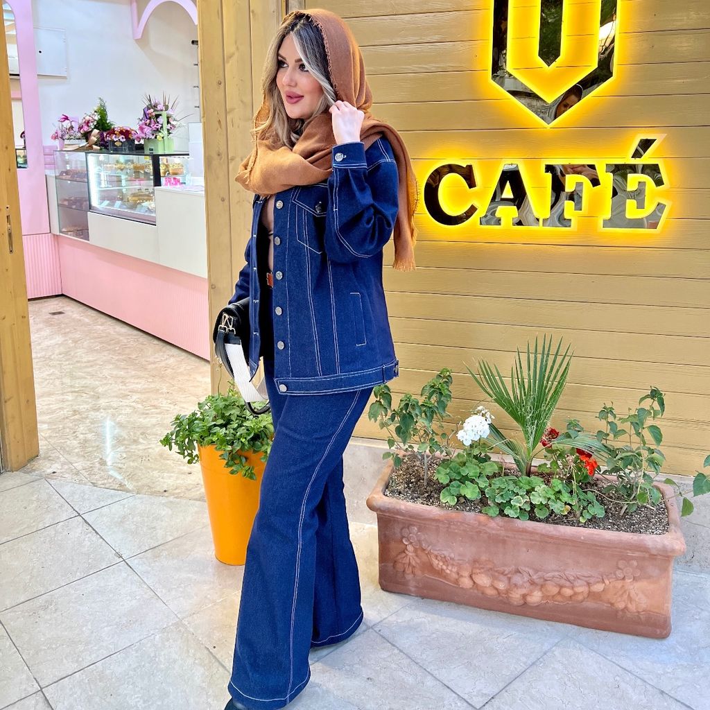 فروش اینترنتی ست جکت و شلوار جینز لیـدیـا (کالکشن فروزان نریمیسا)