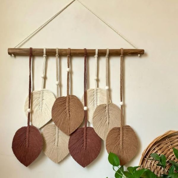 آویز برگ دکوری با رنگبندی  آرت بیوتی