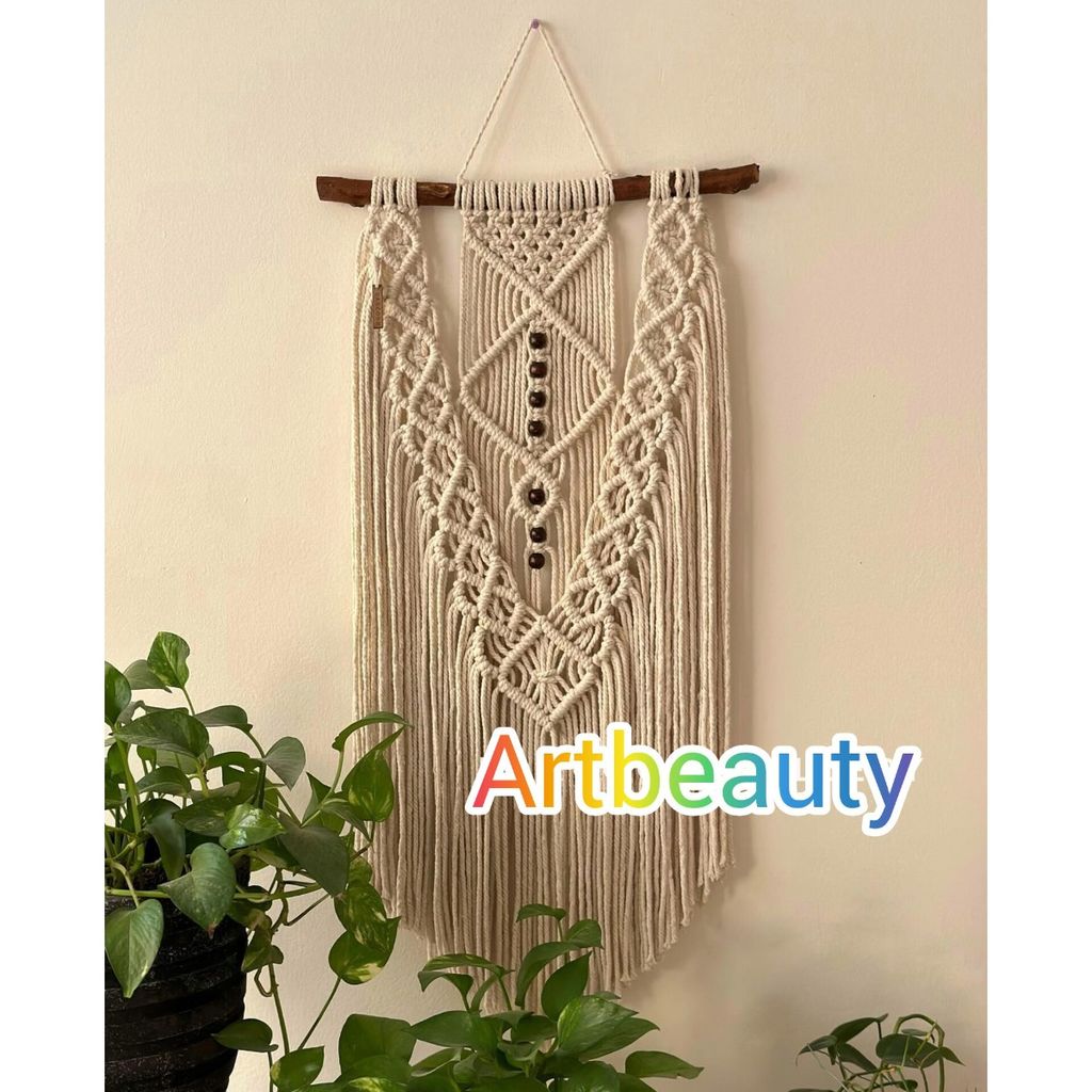 قیمت ارزان آویز مکرومه دیوارکوب آنسل