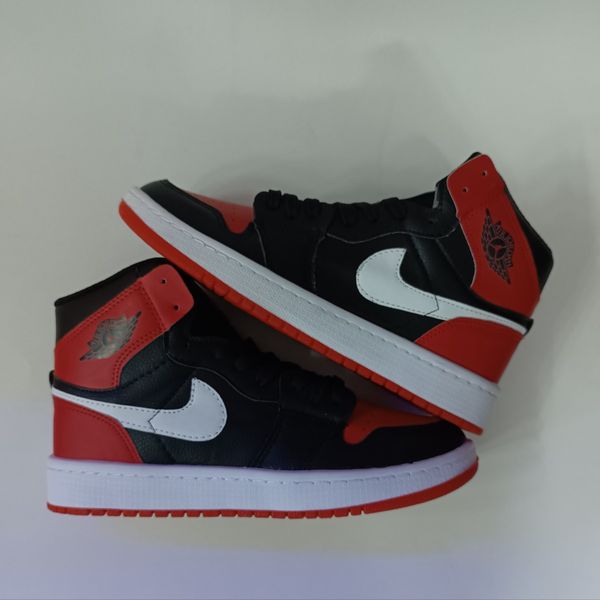 کتونی مردانه جردن وان ساقدار قرمز مشکی کیفیت بالا