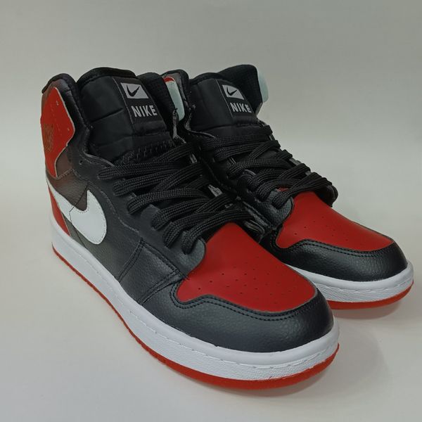 کتونی مردانه جردن وان ساقدار قرمز مشکی کیفیت بالا