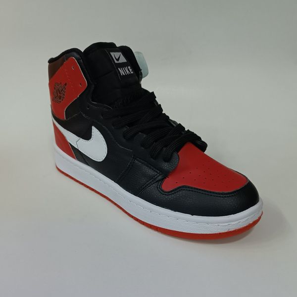 کتونی مردانه جردن وان ساقدار قرمز مشکی کیفیت بالا