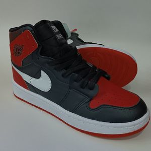 قیمت ارزان کتونی مردانه جردن وان ساقدار قرمز مشکی کیفیت بالا