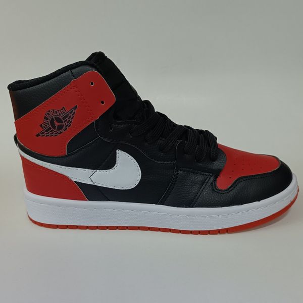 کتونی مردانه جردن وان ساقدار قرمز مشکی کیفیت بالا