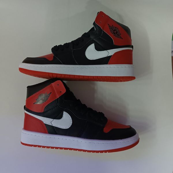 کتونی مردانه جردن وان ساقدار قرمز مشکی کیفیت بالا