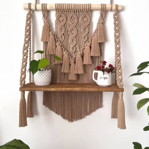 آویز شلف مکرومه طرح اکسون