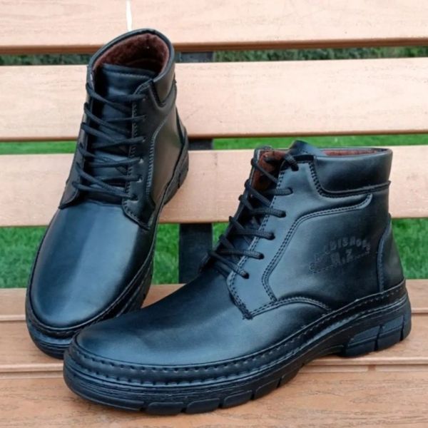 نیم‌بوت مردانه‌ مدل گاندی رنگ مشکی