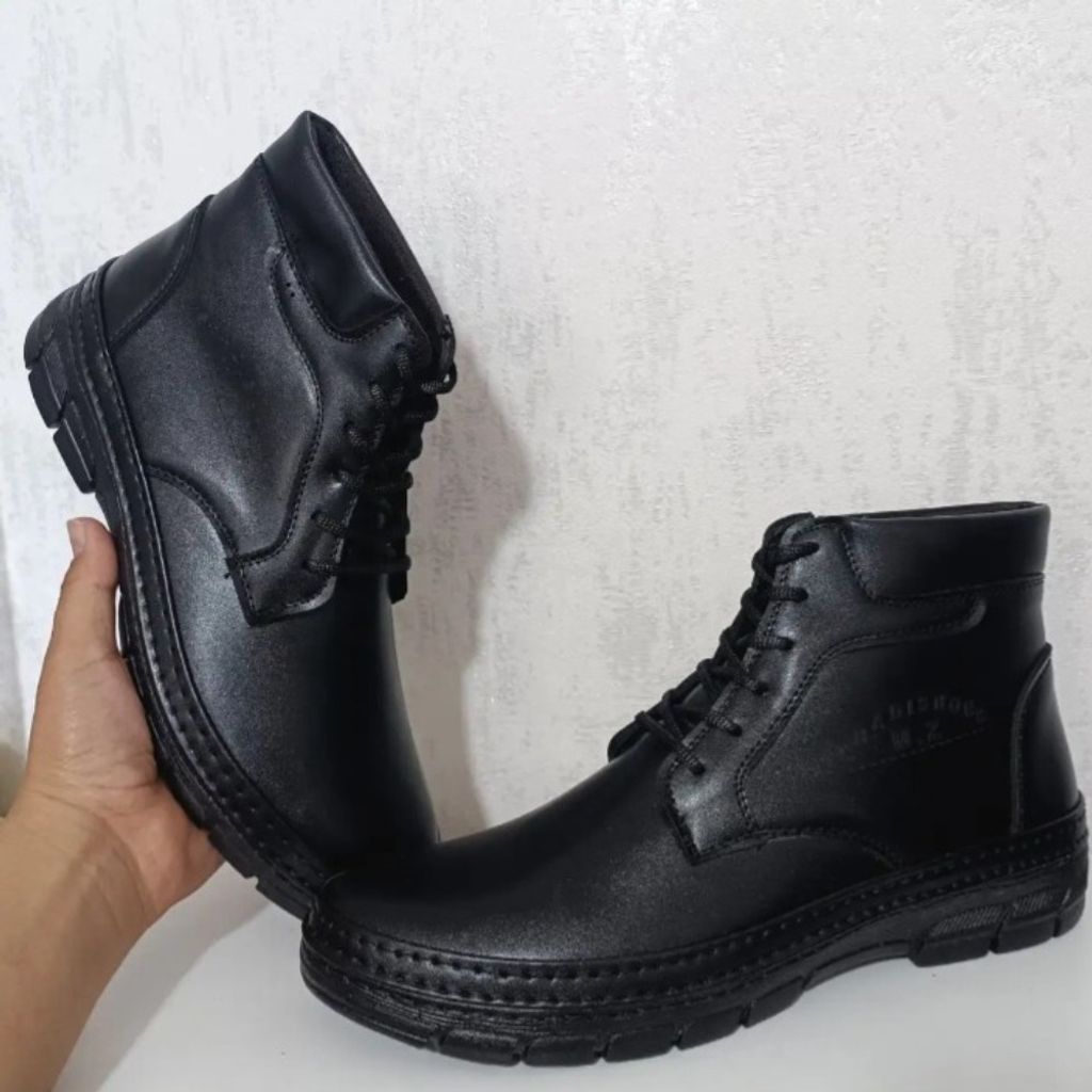 قیمت ارزان نیم‌بوت مردانه‌ مدل گاندی رنگ مشکی