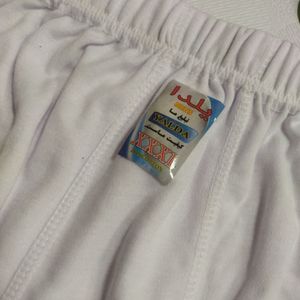 شورت پادار مردانه سفید 3 ایکس لارج