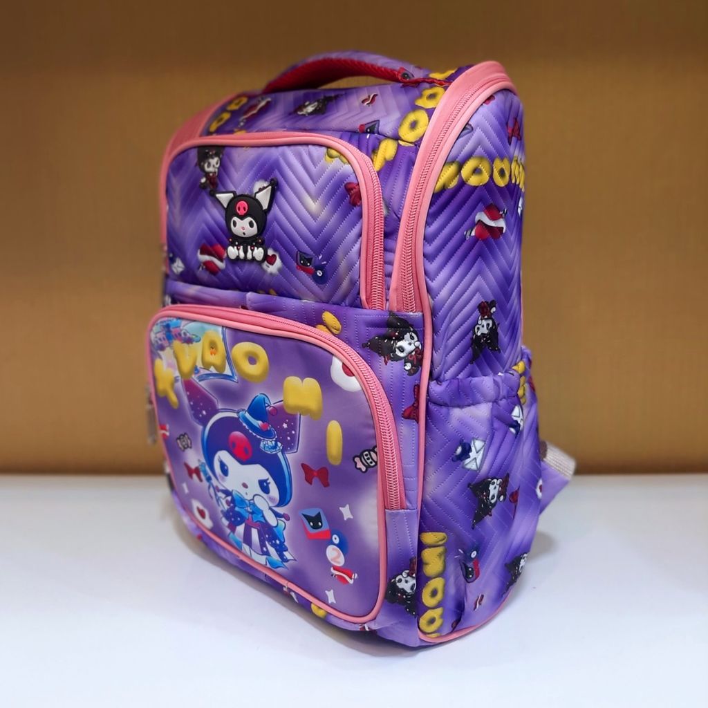 فروش اینترنتی کوله پشتی کورومی مدل انگلیسی Kuromi