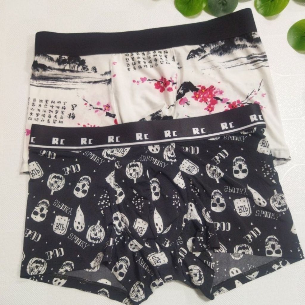 خرید انلاین شورت پادار طرح دار کش اسپرت مردانه shey3