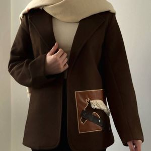 پالتو مجلسی زنانه طرح اسب