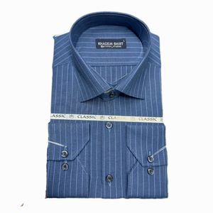 پیراهن مردانه تترون راه راه کلاسیک کد02