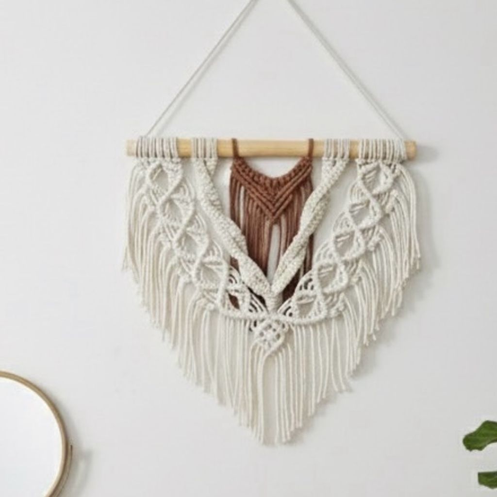 خرید انلاین دیوارکوب اویز مکرومه مدل یاس