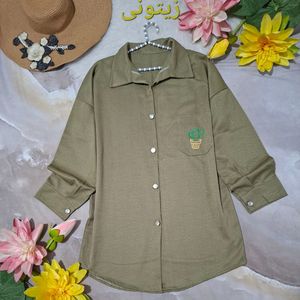 خرید اینترنتی شومیز مانتویی بلند و جذاب