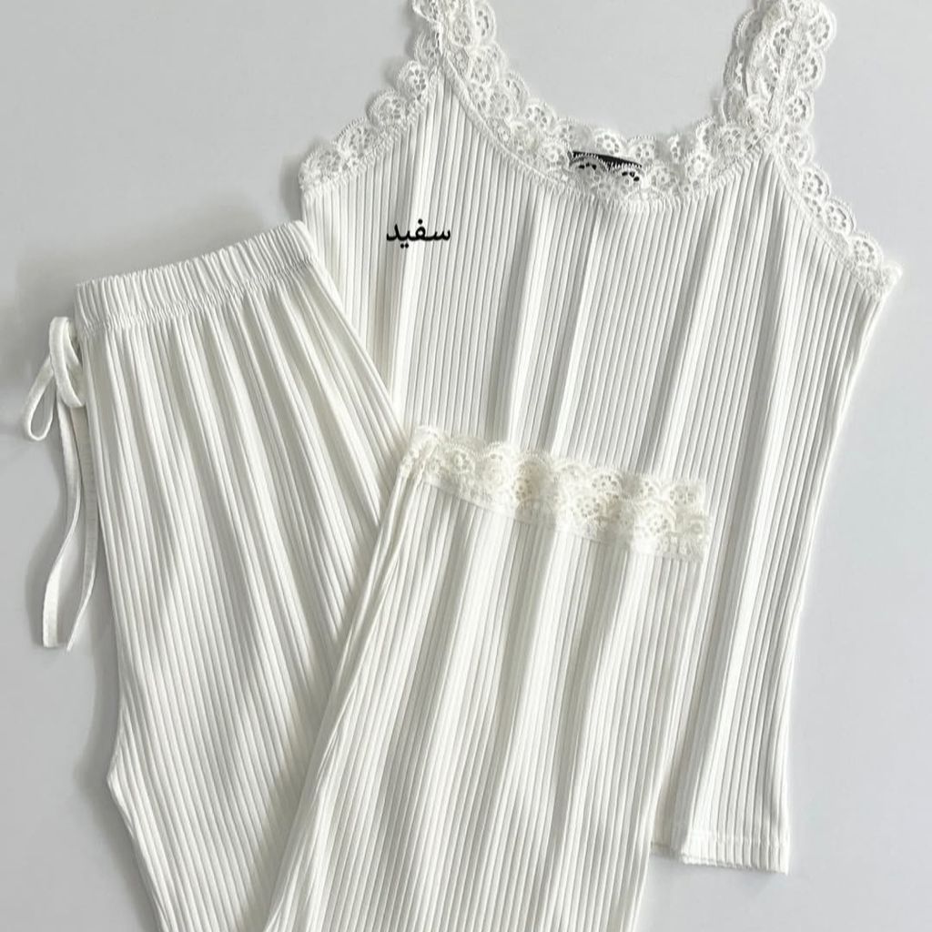 خرید انلاین ست تاپ و شلوار گیپوری زنانه