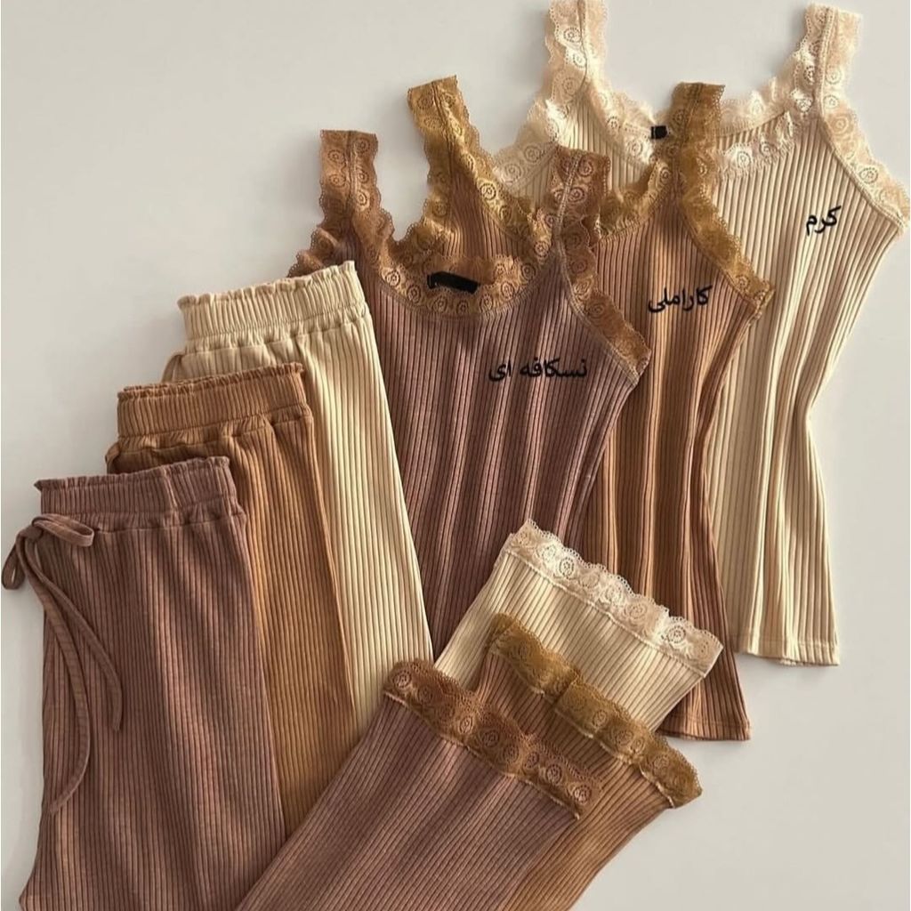 قیمت ارزان ست تاپ و شلوار گیپوری زنانه