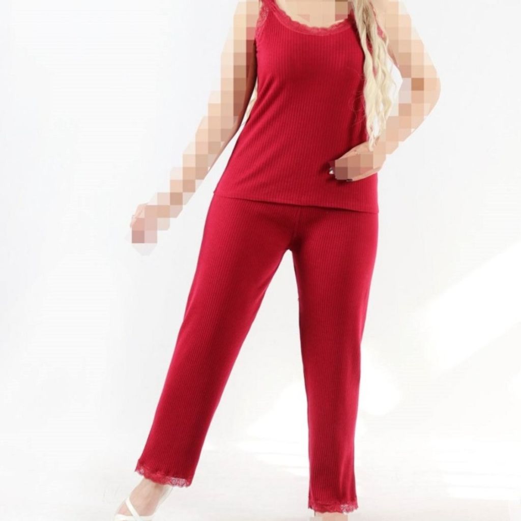 مشخصات ست تاپ و شلوار گیپوری زنانه