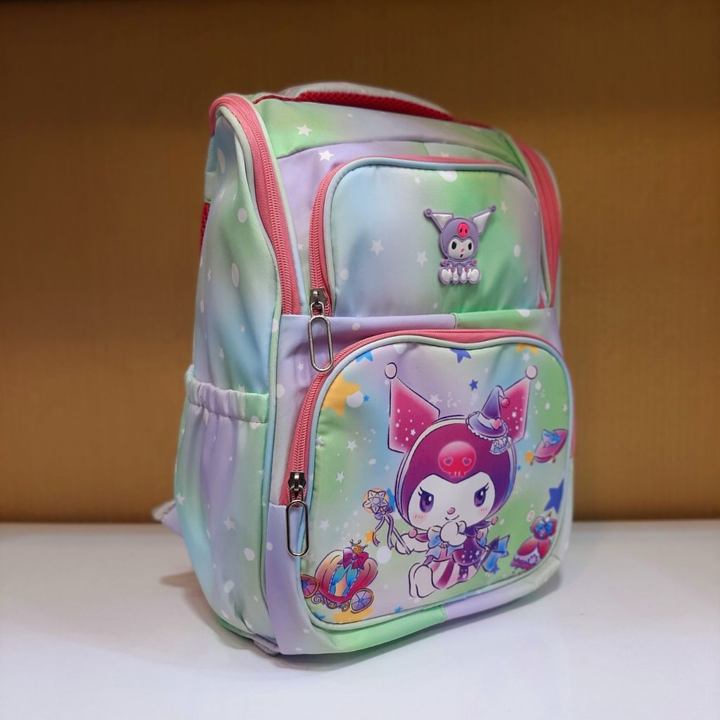 خرید اینترنتی کوله پشتی Kuromi صندوقی انگلیسی