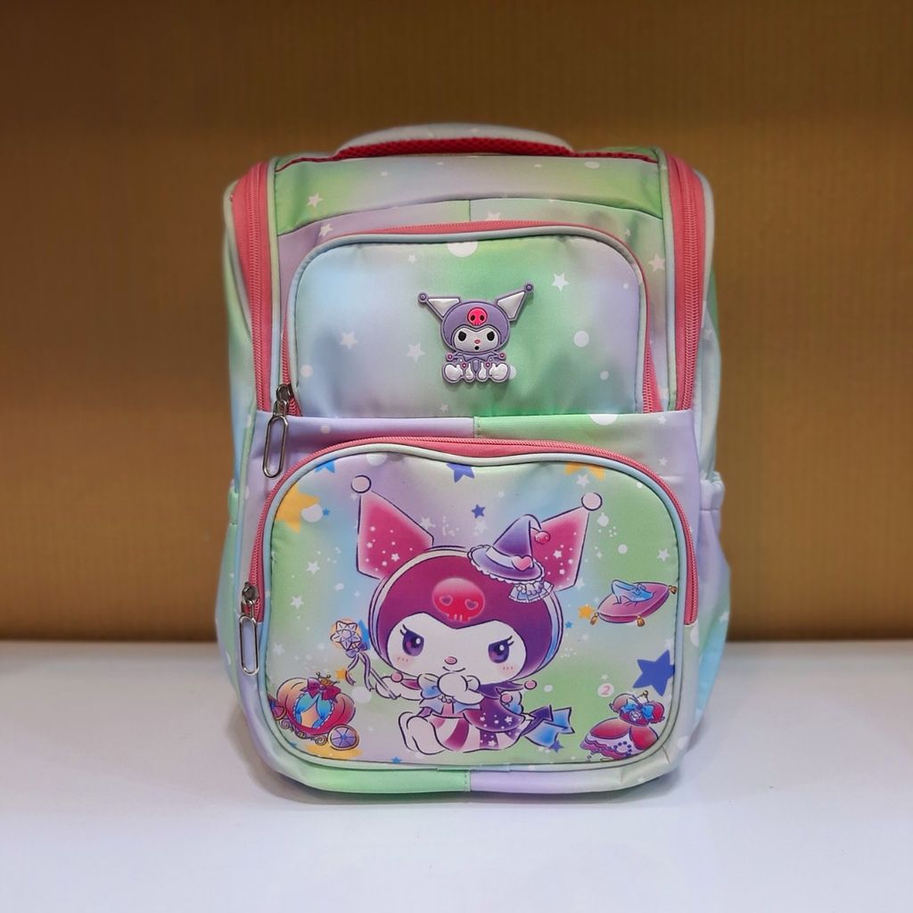 خرید اینترنتی کوله پشتی Kuromi صندوقی انگلیسی