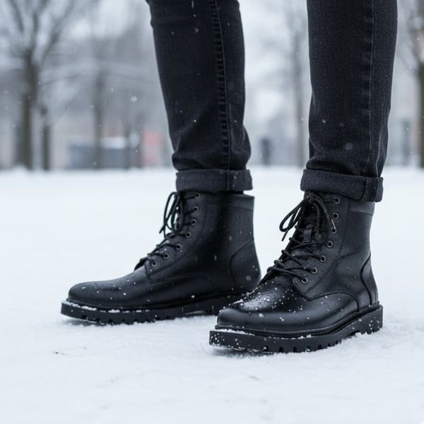 نیم بوت مردانه مدل Bershka