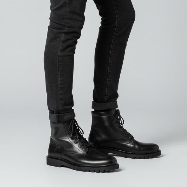 نیم بوت مردانه مدل Bershka