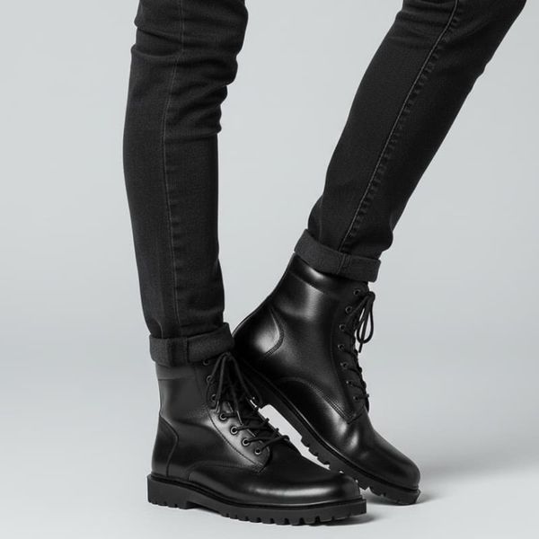 نیم بوت مردانه مدل Bershka