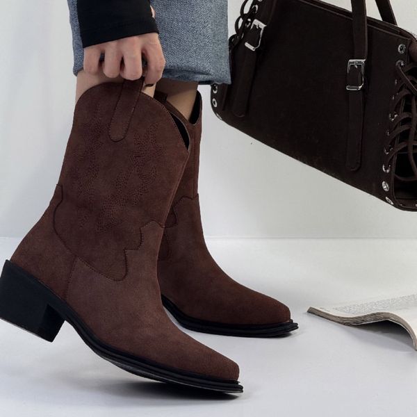 کفش سوییت پاشنه دار بغل دوخت کابویی