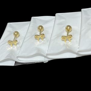 خرید آنلاین پیرسینگ زنانه میخی پاپیون کوچیک کد 3334008