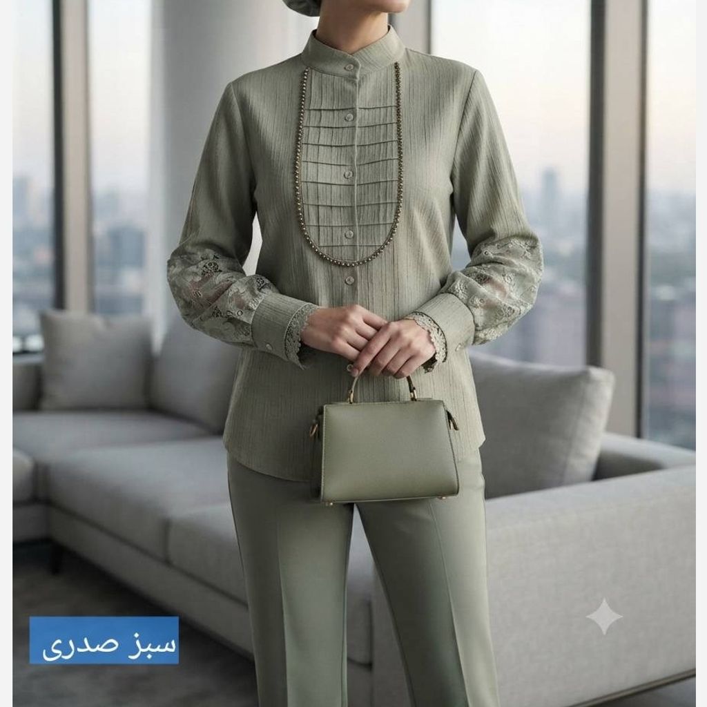 خرید اینترنتی قیمت شومیز مجلسی آی جان نسکافه ای