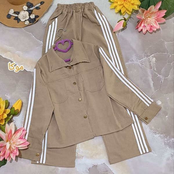 ست کت وشلوارنیم بگ سه خط مگه