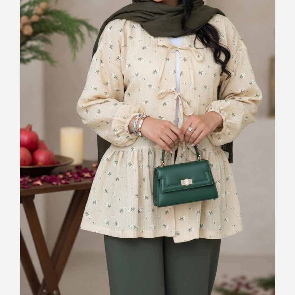 خرید انلاین مانتو عروسکی پاپیون  حراج یلدایی