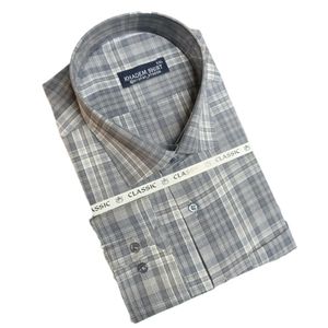 پیراهن مردانه تترون چهارخونه کلاسیک کد09