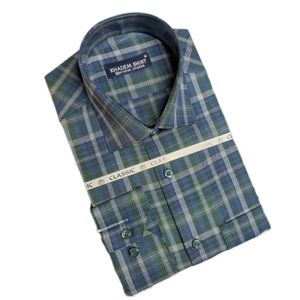 پیراهن مردانه تترون چهارخونه کلاسیک کد11