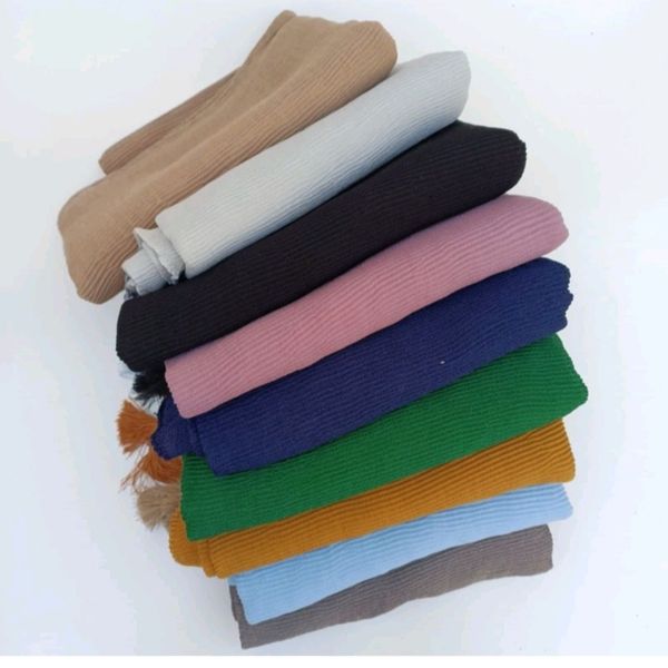 شال نخی برشکا مشکی زنانه پلیسه