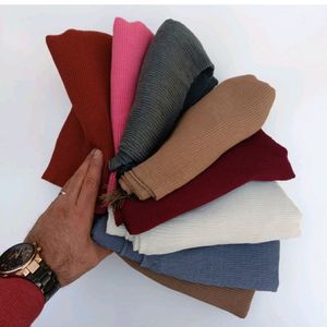 خرید اینترنتی شال نخی برشکا مشکی زنانه پلیسه