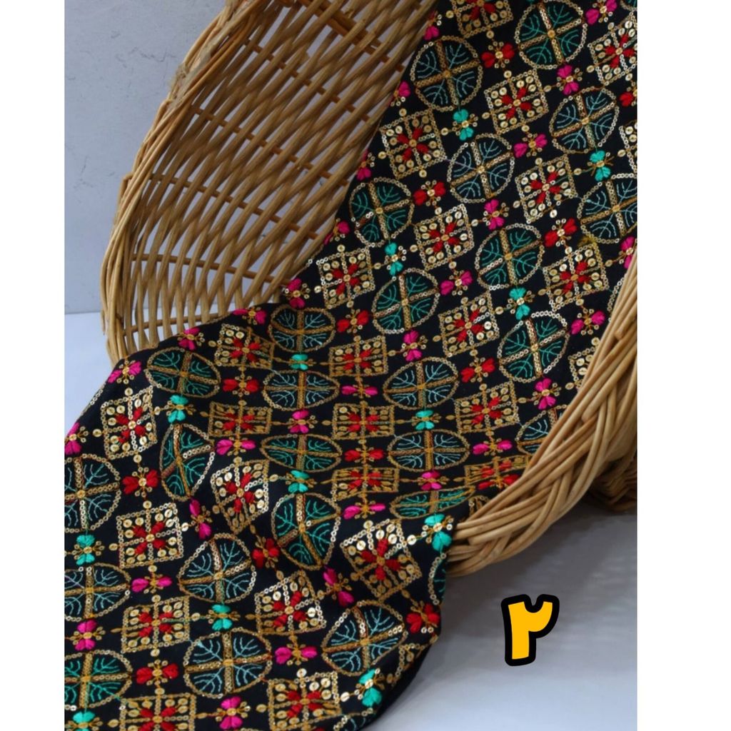 خرید اینترنتی پارچه لینن سوزندوزی