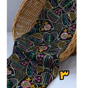 قیمت ارزان پارچه لینن سوزندوزی