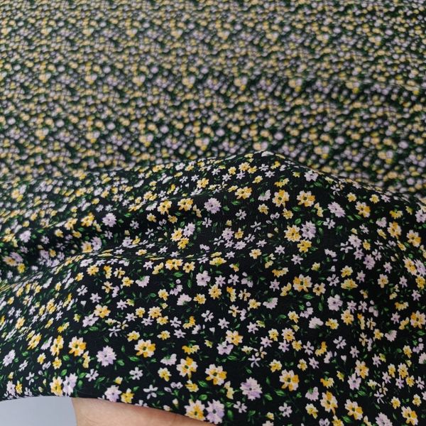 پارچه حریر کره ای گل ریز